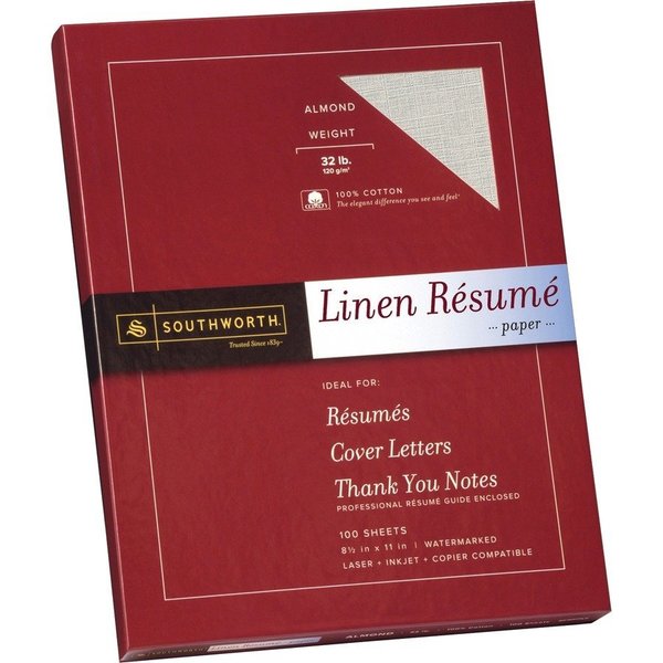 Southworth Paper, 32#, Resume Linen Pk SOURD18ACFLN
